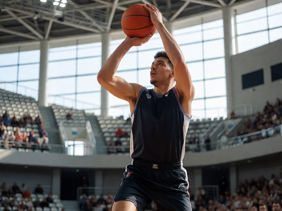 篮球场馆内的比赛场地,展现NBA赛事现场氛围